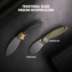 Vosteed Shilin Cutter® - Vanchor Lock® ( 154CM Çelik ve G10 Sap Çakı ) - A2804