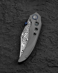 BESTECH RAZON BT2406E Damasteel Titanyum Sap Çakı