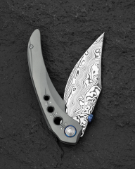 BESTECH RAZON BT2406E Damasteel Titanyum Sap Çakı