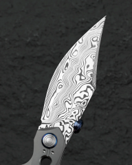 BESTECH RAZON BT2406E Damasteel Titanyum Sap Çakı
