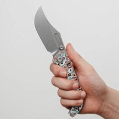 Vosteed Naga - Üstten Kilitli Mekanizma ( S35VN Çelik ve Bambu Mikarta Sap Çakı ) - A3908