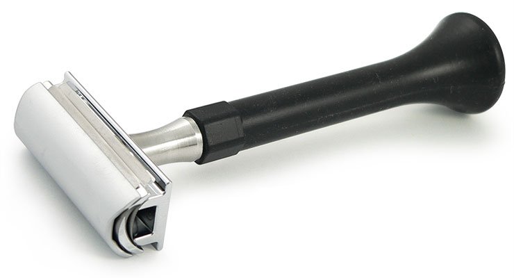 PUMA Safety Razor 4Shave With black FLEX_Handle made of Silicone