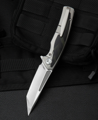 BESTECH PREDATOR BT1706F 3,54'' CPM-S35VN Blade Titanyum+Siyah Yeşil G10 Onlaylı Sap