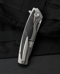 BESTECH PREDATOR BT1706F 3,54'' CPM-S35VN Blade Titanyum+Siyah Yeşil G10 Onlaylı Sap