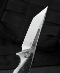 BESTECH PREDATOR BT1706F 3,54'' CPM-S35VN Blade Titanyum+Siyah Yeşil G10 Onlaylı Sap