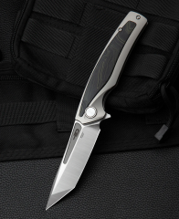 BESTECH PREDATOR BT1706F 3,54'' CPM-S35VN Blade Titanyum+Siyah Yeşil G10 Onlaylı Sap