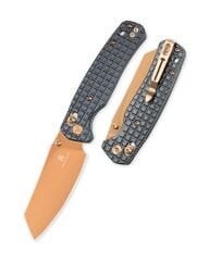 BESTECHMAN CICADA'S WING Parça Desenli Paslanmaz Çelik Sap 10Cr15MoV Çelik Çakı - BMK06-S-3