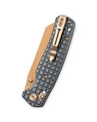 BESTECHMAN CICADA'S WING Parça Desenli Paslanmaz Çelik Sap 10Cr15MoV Çelik Çakı - BMK06-S-3