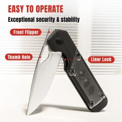 Kizer Mini Militaw® | Nitro-V | G10+Acrylic | KizerV™ 3634SA3