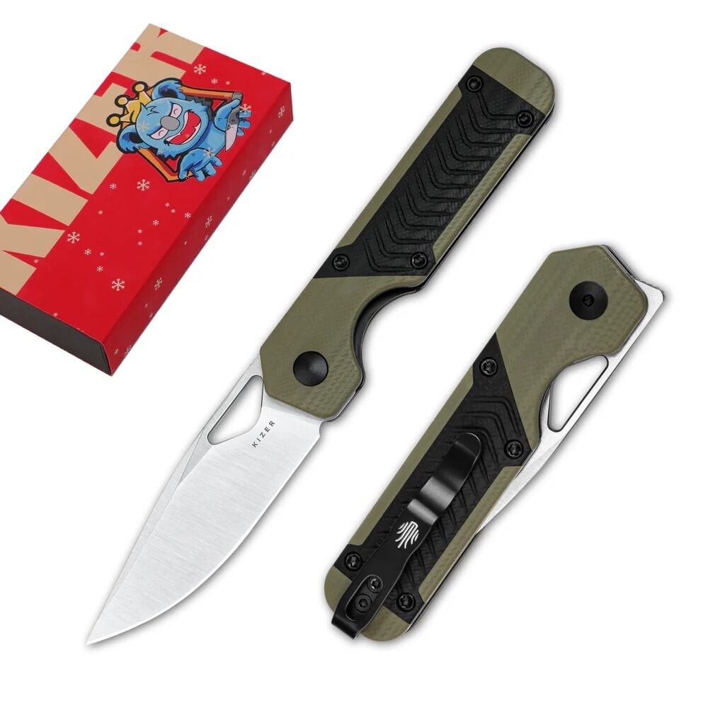 Kizer Mini Militaw | G10 Sap | Nitro V Çelik Çakı | V3634SA6