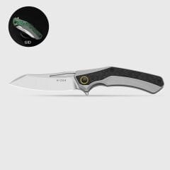 Kizer Draca | Alüminyum + Karbon Fiber Sap | S45VN Çelik Çakı | Ki4751A1