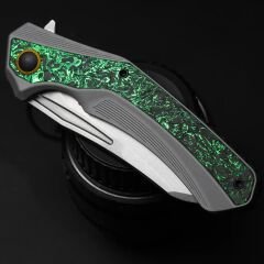 Kizer Draca | Alüminyum + Karbon Fiber Sap | S45VN Çelik Çakı | Ki4751A1