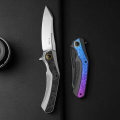 Kizer Draca | Alüminyum + Kristalize Titanyum Sap | S45VN Çelik Çakı | Ki4751A2