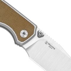 Kizer Wharning | Alüminyum ve Norplex UltreX™ Mikarta Sap | S45VN Çelik Çakı | Ki3738A1