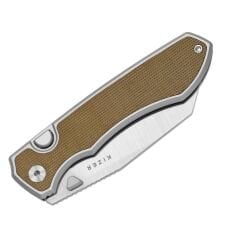Kizer Wharning | Alüminyum ve Norplex UltreX™ Mikarta Sap | S45VN Çelik Çakı | Ki3738A1