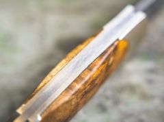 Böker Manufaktur Junior Scout Curly Birch Brown Damascus Çakı