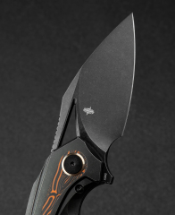 BESTECH NUKE BT2107E Titanyum+Siyah Turuncu G10 Sap M390 Çakı