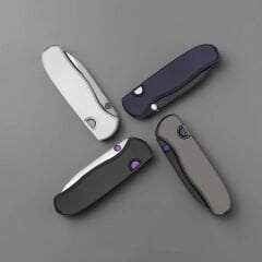 Kizer Drop Bear® Zero | Kizer Button Liner Lock™ | Elmax + Satin + Hollow Grind | Aluminum | KizerB™ 3619BDA3