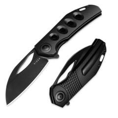 Kizer Hawk | Titanium Sap | M390 Polished DLC Çelik Çakı | Ki4683A1