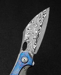 BESTECH NOGARD BT2105H Kırmızı Bakır Titanyum+Timascus Kakma Sap: 3,35'' Damascus ( Şam Çelik )