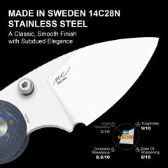 Kizer Microbe™ | Micarta Sap | 14C28N Çelik Çakı | V2742A6