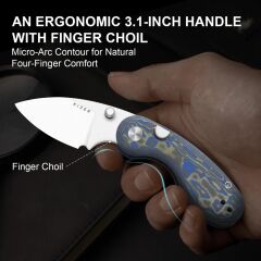 Kizer Microbe™ | Micarta Sap | 14C28N Çelik Çakı | V2742A6