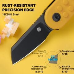 Kizer Mini Bay | G10 Sap | 14C28N Çelik Mini Çakı | V2583A1