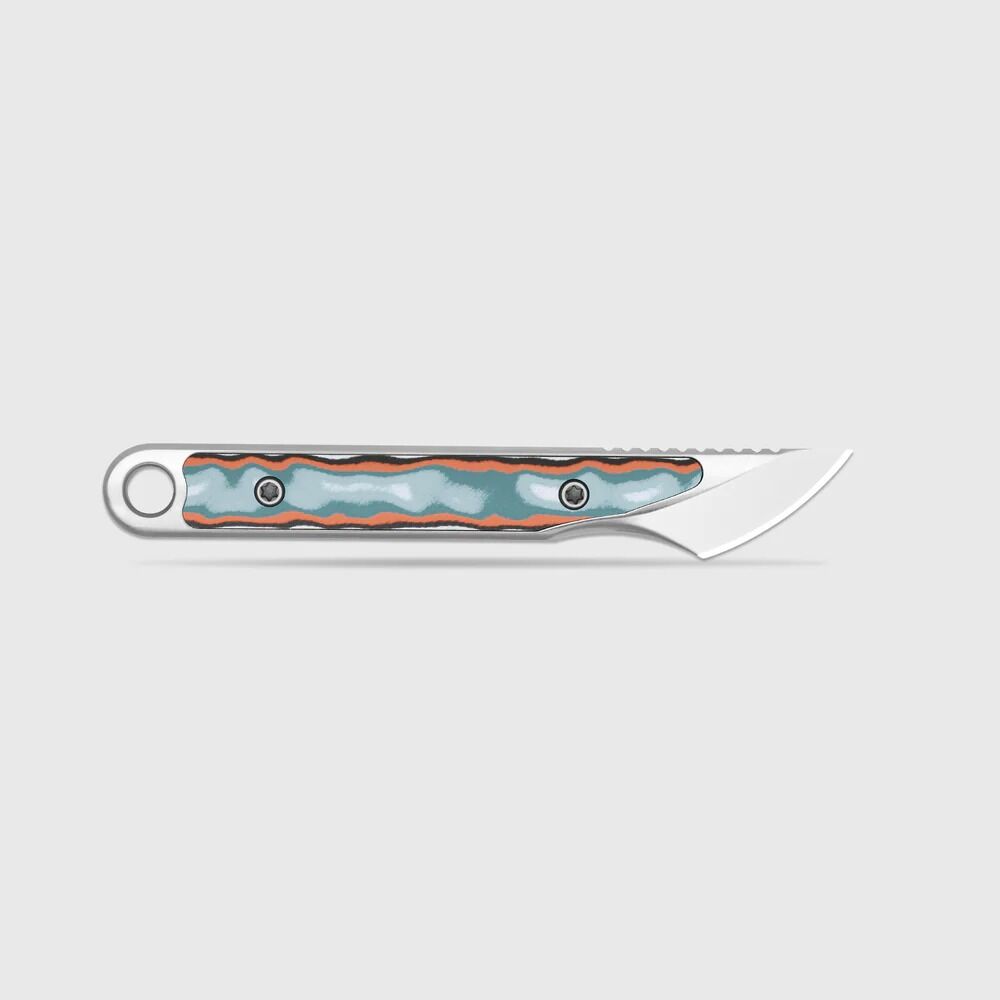 Kizer Cannoli | Girdap Desenli Mikarta Sap | AUS-10 Çelik Mini Bıçak | 1089A1