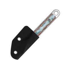 Kizer Cannoli | Girdap Desenli Mikarta Sap | AUS-10 Çelik Mini Bıçak | 1089A1