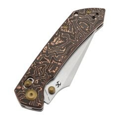 KANSEPT Fenrir | Bakır Karbon Fiber Sap | CPM S35VN Çelik Çakı | K1034V3