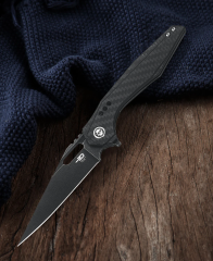 BESTECH MALWARE BT1902D Titanyum + Karbon Fiber Sap: 3,86'' S35VN Blade