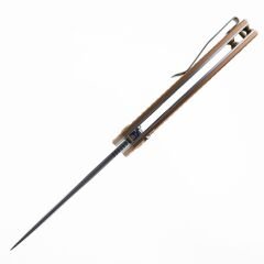 Kansept Accipiter | Elmas Dokulu Eloksallı Alüminyum Sap | Damascus Çelik Çakı | T1007F4