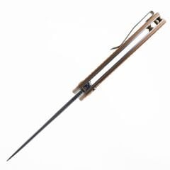 Kansept Accipiter | Elmas Dokulu Eloksallı Alüminyum Sap | Damascus Çelik Çakı | T1007F4