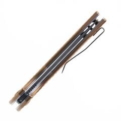 Kansept Accipiter | Elmas Dokulu Eloksallı Alüminyum Sap | Damascus Çelik Çakı | T1007F4