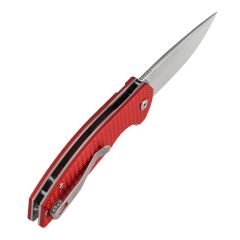 Kansept Accipiter | Elmas Dokulu Kırmızı Eloksallı Alüminyum Sap | 14C28N Çelik Çakı | T1007F3