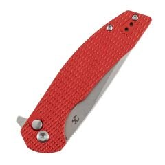 Kansept Accipiter | Elmas Dokulu Kırmızı Eloksallı Alüminyum Sap | 14C28N Çelik Çakı | T1007F3