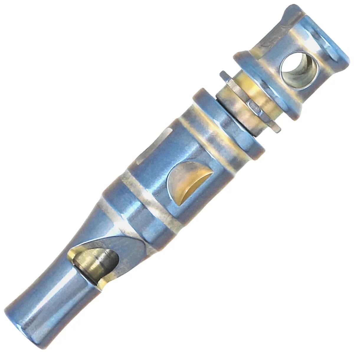 Bestechman Whistle | Mavi/Altın Titanyum Sinyal Düdüğü | Zincirli | BM02A