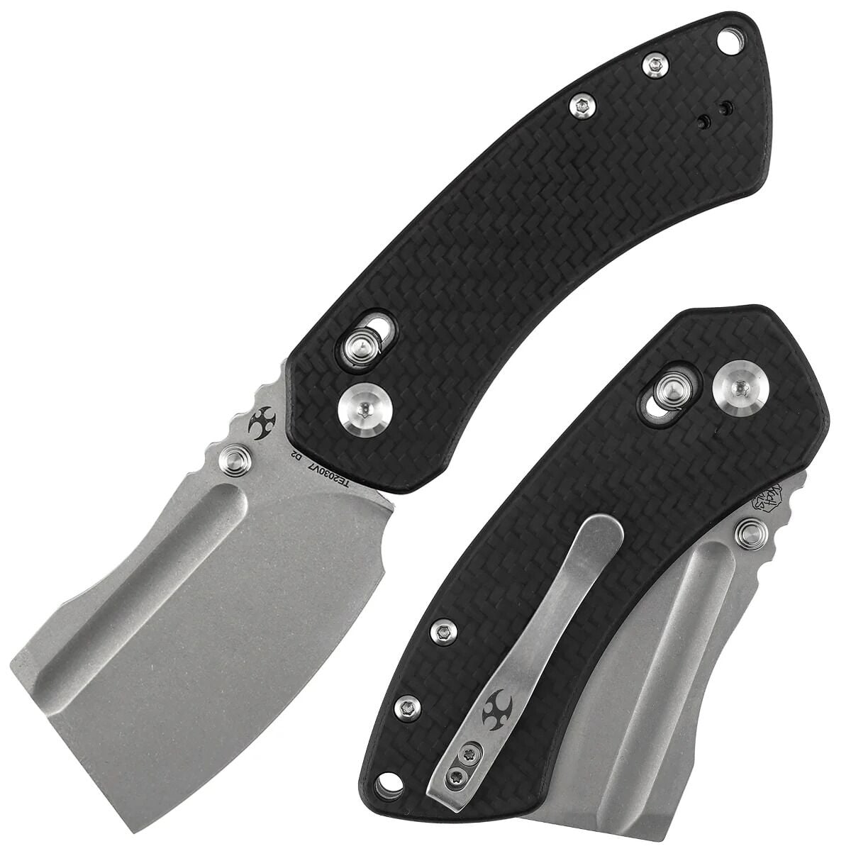 Kansept Korvid V | Fitilli Karbon Fiber ve G10 Sap | D2 Çelik Çakı | TE2030V7