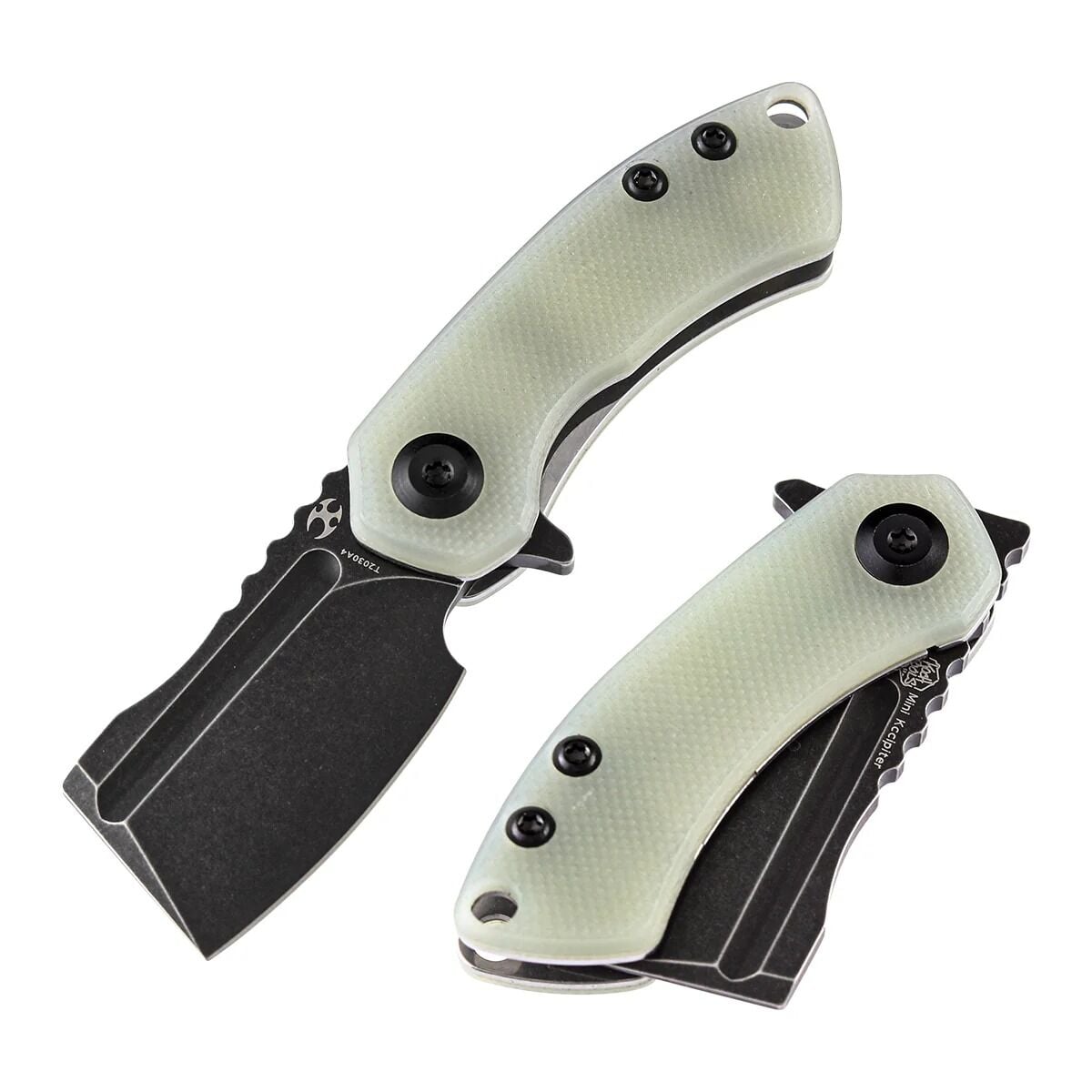KANSEPT Mini Korvid | Yeşim G10 Saplı | 154CM Çelik Çakı | T3030A4
