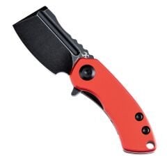 KANSEPT Mini Korvid | Kırmızı Eloksallı Alüminyum Sap | Taşlanmış 154CM Çelik Çakı | T3030P3
