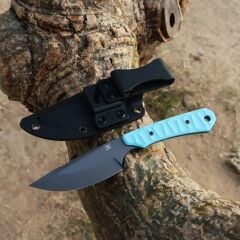 KANSEPT Flank | Gökyüzü Mavisi G10 Sap | Gri Kaplamalı D2 Bıçak | G006A6