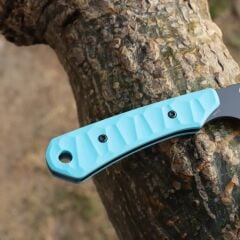 KANSEPT Flank | Gökyüzü Mavisi G10 Sap | Gri Kaplamalı D2 Bıçak | G006A6