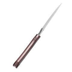 KANSEPT Flank | Siyah ve Kırmızı G10 Sap | Taşlanmış D2 Bıçak | G006A2