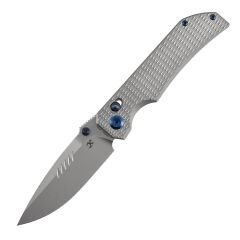 KANSEPT Eaglestrike | Kum Püskürtmeli Titanyum, Elmas Desenli Sap | CPM S35VN Çelik Çakı | K1095V4