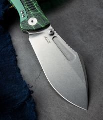 BESTECH LOCKNESS BT2205A Siyah Yeşil G10+Titanyum Sap: 3,91'' M390 Blade