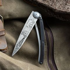 Deejo 37g, Ebenholz / Feuerwehrmann Çakı