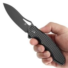 KANSEPT Echis | Titanyum Frag Desen Sap | CPM S35VN Çelik Çakı | K1071A5
