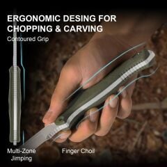 Kizer Drop Bear® Fix 7 | Mikarta Sap | AEB-L Çelik Çakı | 1103A1