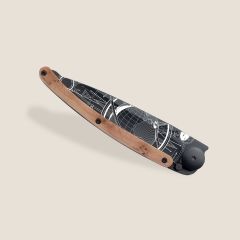 Deejo 37g, Juniper Wood / Globe Trotter Çakı