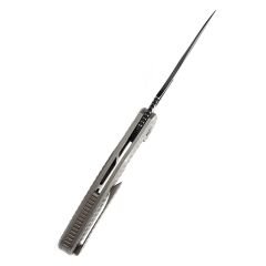 KANSEPT Echis | Bronz Eloksallı Titanyum, Frag Desen Saplı | CPM S35VN Çelik Çakı | K1071A6